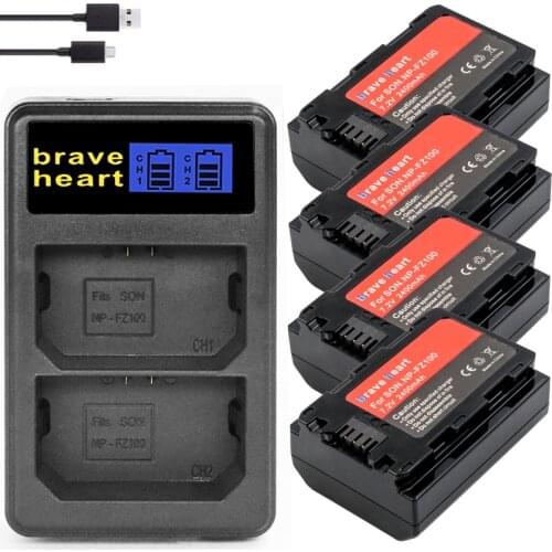Batterie NP FZ100 NP FZ100 NP-FZ100 NPFZ100 battery +dual charger for Sony Alpha 9 A9 9R A9R 9S A9S A7RIII A7R3 7RM3 A7m3 BC-QZ1