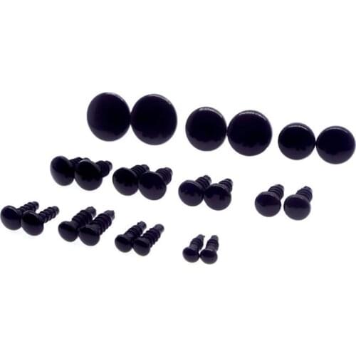 Safety Eyes Black Color Fit for Crochet /Stuffed /Amigurumi Doll Come With Washers 4.5mm/5mm/6mm/7mm/8mm/9mm/10mm/12mm/15mm/18mm