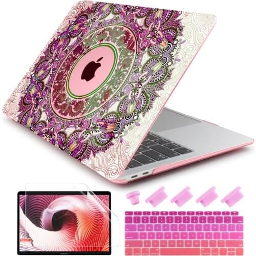 4 in 1 Set Case For Macbook Air 13.3 11 Pro 13 12 15 Retina Laptop Print Cover 2020 New Touch Bar Keyboard Cover A2251 A2289