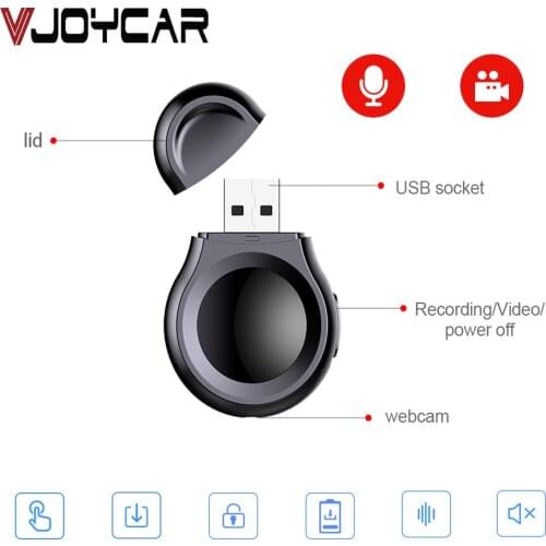 VJOY U-disk Digital Mini Audio Sound Recorder D7 with Camera 16GB Professional One Click Record Dictaphone USB