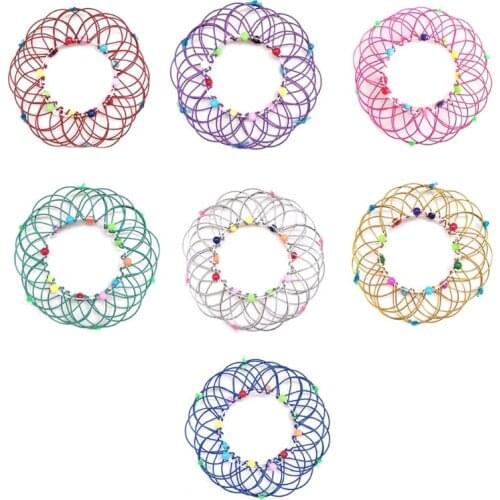 Mandala Decompression Anti-Stress Adult Children Toy, Creative Flower Finger Toys 36 Transforming Shapes for Adults Kids