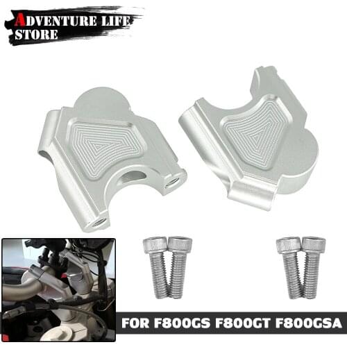 For BMW F800GS F800GT F 800 GS/GT 800F GS Motorcycle Handlebar Riser Extend Handle Bar Mount Clamp Adapter Aluminum Alloy 28MM