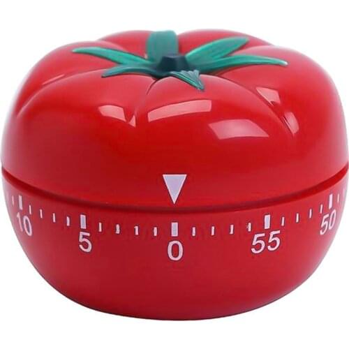 Durable 1-60min Tomato Timer Kitchen Mechanical Timer Tomato Shape Countdown Timer Reminder Alarm Clock for Cooking Gadgets