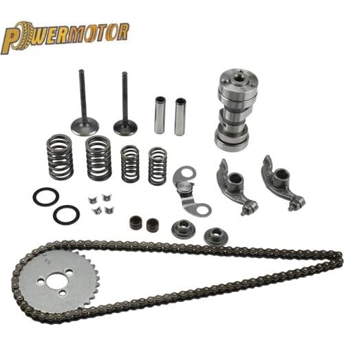 Motorcycle Engine Cylinder Head Parts Camshaft Intake Exhaust Valve Springs Rocker Timing Chain For lifan 150cc Dirt Pit Bike