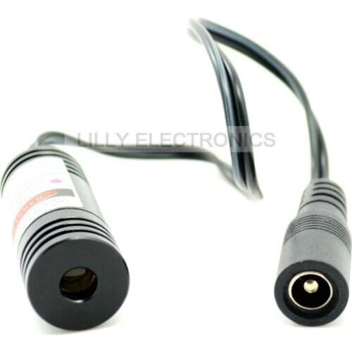 Violet/Blue Diode Lasers 405nm 200mw 5V Dot Module w/AC Connector & AC Adapter