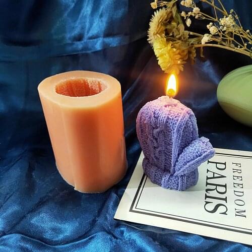 Glove Shape Candle Mold DIY Handmade Silicone Mould Soap Molds Cake Decorating Mould