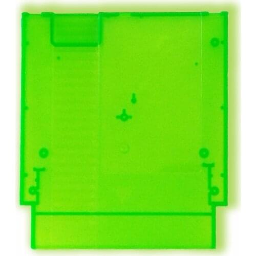 H 10pcs Clear Green Hard Case Cartridge Shell Replacement For NES Entertainment System