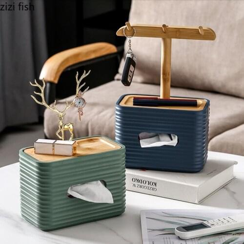 Resin Tissue Box Wooden Cover Metal Deer Storage Rack Display Stand Napkin Box Napkin Holder Storage Boxes Key Hook Jewelry Rack