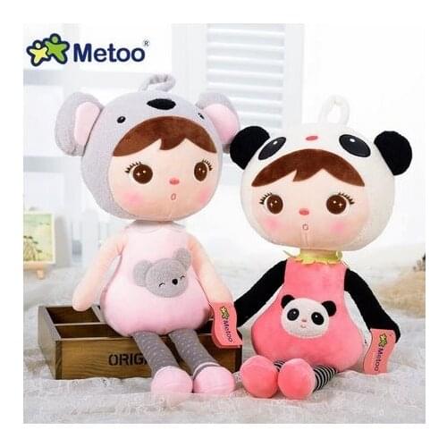 Metoo Angela doll 50cm kawaii Stuffed Plush Animals Cartoon Kids Toys Birthday gift Koala Panda Deer bee ladybug strawberry