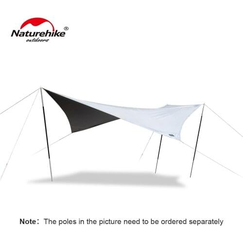 Naturehike 15㎡ Whale 6-8 People Anti Ultraviolet Outdoor Camping Ultra Light Shading Pentagonal Canopy NH21TM100