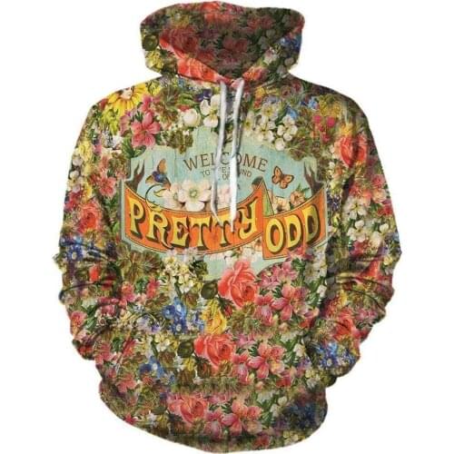 2019 New Fashion Funny Panic Hoodies Vintage flower At The Disco Yellow patterns Printed 3d Men Women Hoody tracksuit