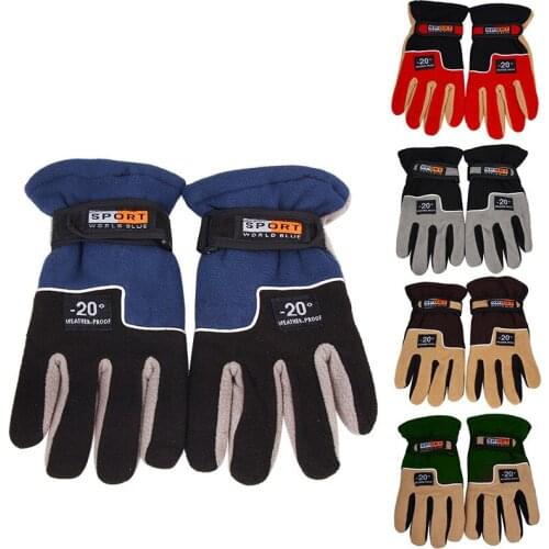 New winter Fishing Gloves Men Windproof Warm Full Finger Anti Slip Breathable Pesca Fitness Winter Fishing Cycling Gloves