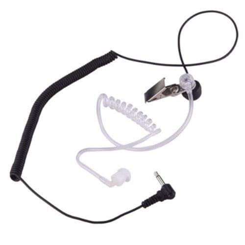 Ordinary 3.5mm Single Listen/Receive Only Covert Acoustic Tube Earpiece Headset For Two Way Radio Speaker Mic Microphone