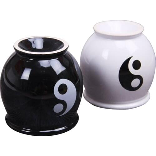 Extra large TaiJi energy tank Ceramic cupping suction five-row energy Moxibustion Pot Can Tin Moxa Cup Massage Warming tank pot