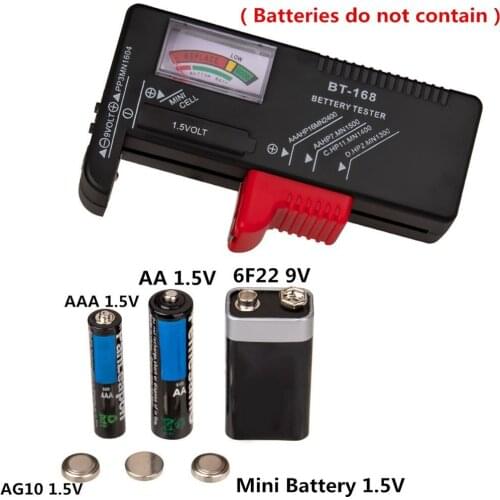 Hot Bt-168D Digital Battery Capacity Diagnostic Tool Battery Tester Lcd Display Checking AAA AA Button Cell Universal Tester