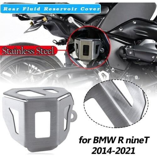 R Nine T Rear Brake Fluid Reservoir Guard Cover Protector For BMW Rnine T Scrambler Pure Racer Urban G/S 2014-2021 2020 2019 18