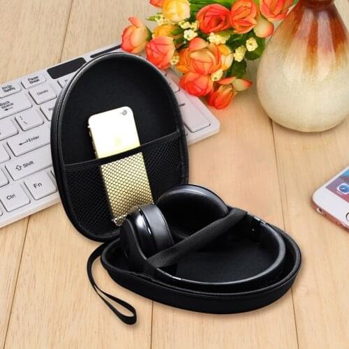 Retail 1Pc Hard Case Storage for Headphones Earphone Cable Earbuds Carrying Pouch Bag SD Card Hold Box Black