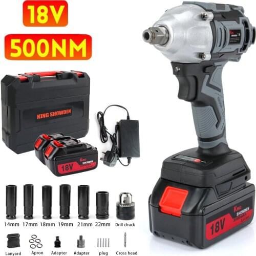 18V Cordless Electric Screwdriver Speed Brushless Impact Wrench Rechargable Drill Driver LED Light For Makita Battery