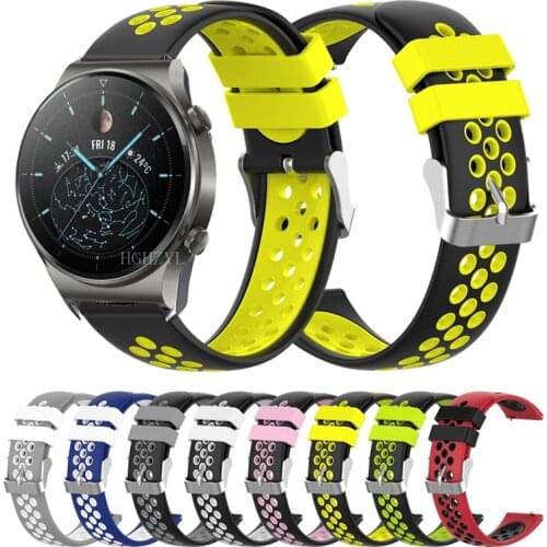 Silicone Strap for Huawei Watch GT 2 pro Gt2 46mm Smart watch Band for Honor Magic 2 GS Pro Replacement Bracelet Wristbands