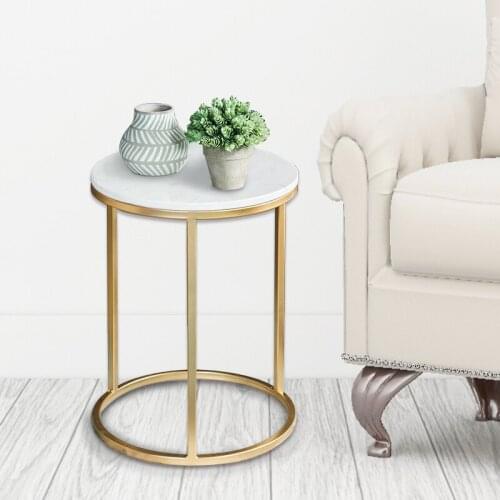 Nordic Marble Sofa Side Table Living Room Simple Corner Table Small Round Table Small Coffee Table Bedside Table Bedside Table