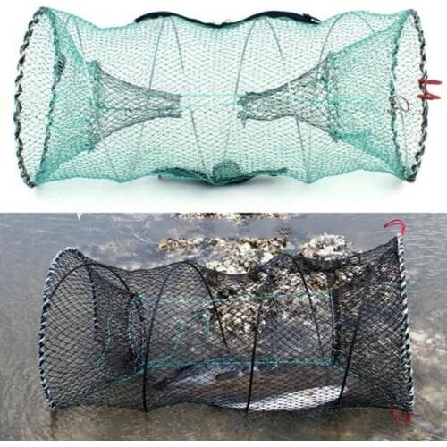 2020 New Fishing Basket Foldable Crab Trap Foldable Portable Fine Net Lobster Crayfish Shrimp Bait Net Tool