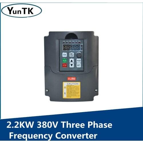 2.2 KW 380V Three Phase Input and Three Phase Output Frequency Converter /Low Voltage/ Adjustable Frequency