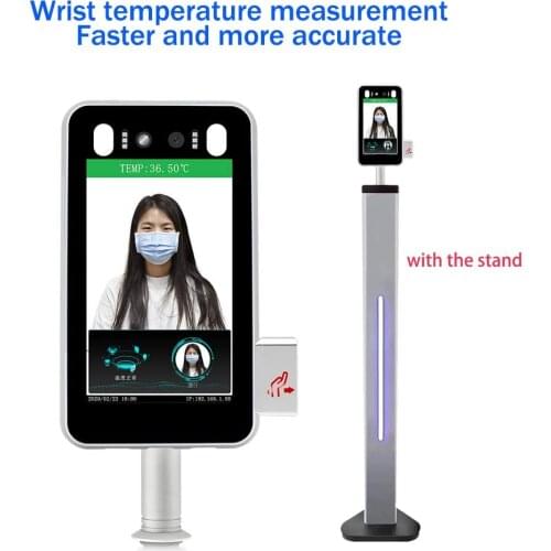 Face Recognition Access Control Punch Card Machine &Wrist Temperature Measurement & Access Control Integrated Machine
