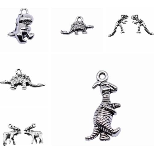 Wecharms bulk charms for jewelry making kit pendant diy jewelry accessories Vegetarian Dinosaurs Charms