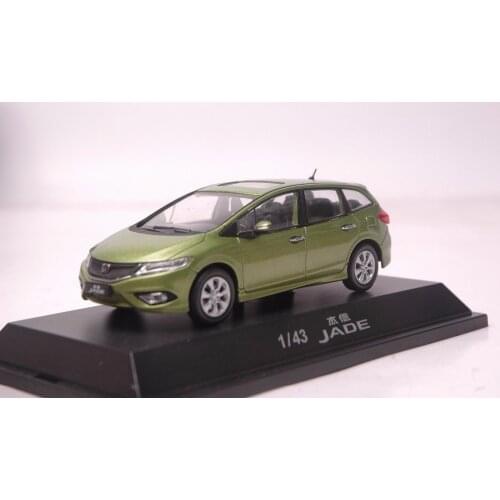 1:43 Diecast Model for Honda Jade 2015 Green MPV Alloy Toy Car Miniature Collection Gifts Jazz Fit