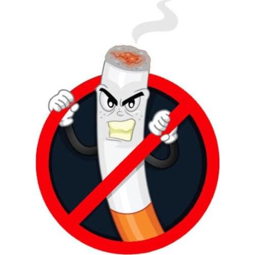 1 Pcs Danger Car Sticker PVC Funny No Smoking Warning Decal Waterproof Car Styling Decoration 7.8CM*10.8CM