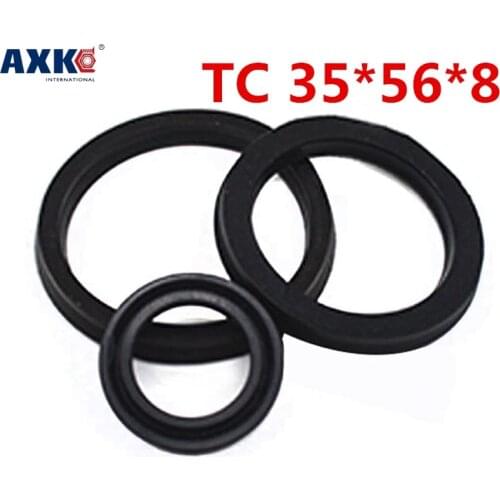 10pcs/NBR Shaft Oil Seal TC 35*56*8 35*48*7/8/9/10 35*49*6/8 35*51*8/10 Rubber Covered Double Lip With Garter Spring
