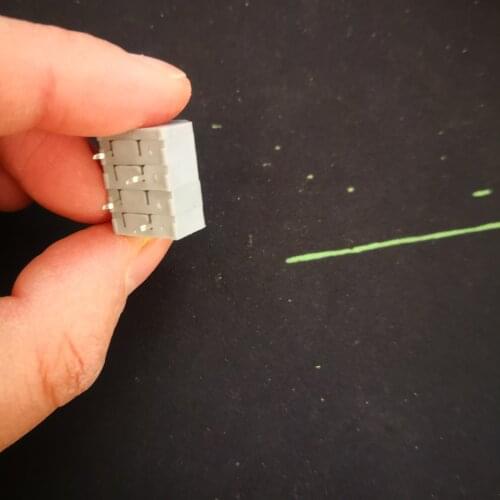 100PCS/LOT KF250-4P Fast connection spring type PCB connection terminal 3.5mm spacing