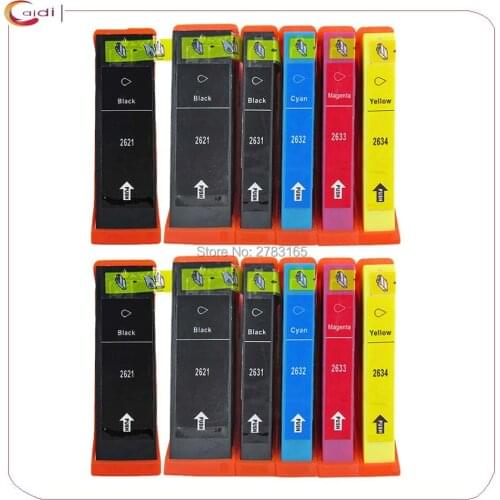 12 PCS Compatible Ink Cartridge T2621 T2631 epson XP600 XP605 xp800 xp700 XP520 XP620 XP625 XP720 XP820 XP610 XP615 XP710 XP810