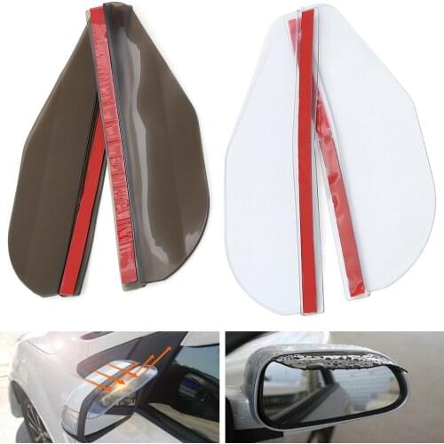 2pcs Car Rear View Mirror Eyebrow Sticker Protector Rainproof Sunshade Car Rearview Mirror Sun Visor Shade Shield Decal Stickers
