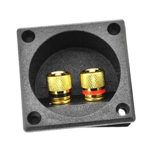2 Way Speaker Box Terminal Binding Post Cup DIY Home Car Stereo Screw Cup Connectors Subwoofer Plugs L41E