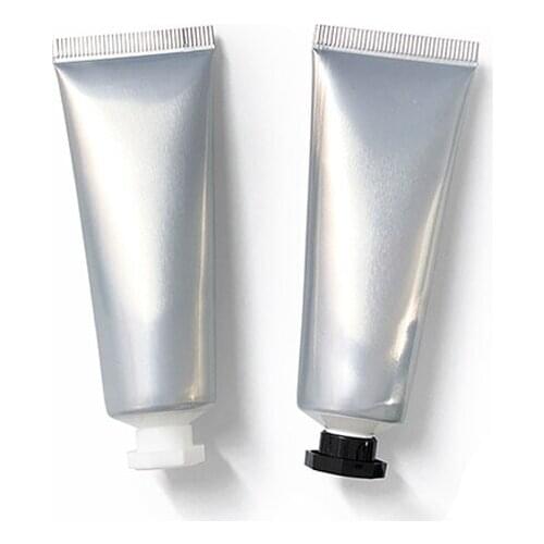 100pcs 30ml Silvery Empty Hand Cream Hose Aluminum Plastic Tube, 30g Superior Grade BB Cream Soft Container