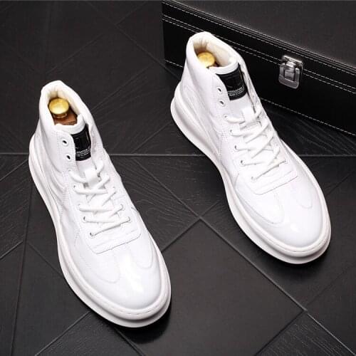 T-226 Men Ankle Boots High Quality High Top Fashion Short Boots Autumn Winter Spring Men Botas Hombre Sneakers