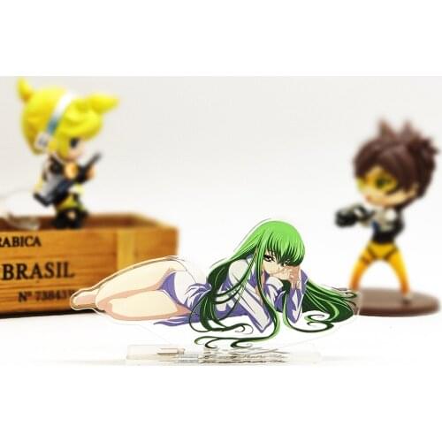 Love Thank You Code Geass Lelouch C.C Zero acrylic stand figure model plate holder cake topper anime Japanese cool