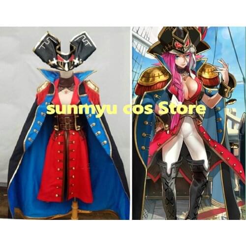 FGO Fate/Grand Order Francis Drake With hat Cosplay Costume,Custom Size Halloween Wholesale