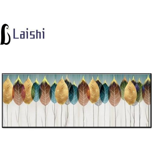 5D Diy Large-size decorative painting, leaves Diamond Painting Full Round Square Drill Art Picture Home Decoration Birthday Gift