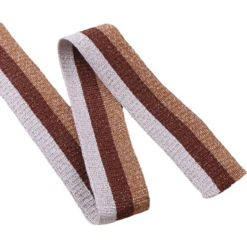 DIY Sewing Stripe Bullion Lace Trim Bling Tape Clothing Decorative Ribbon Metallic Fabric