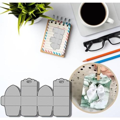 Cute Gift Box Metal Scrapbooking Cutting Dies Gift Box Die Cutting Dies Metal Cutting Dies For DIY Scrapbooking Embossing Die