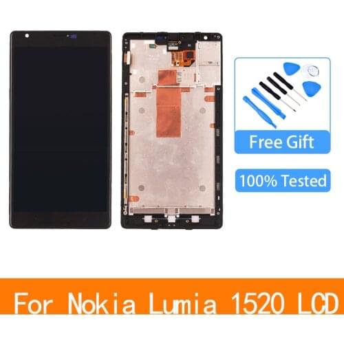 Original 6.0" LCD For Microsoft Nokia Lumia 1520 RM-937 LCD Display Touch Screen 100% Tested With Frame Digitizer Replacement