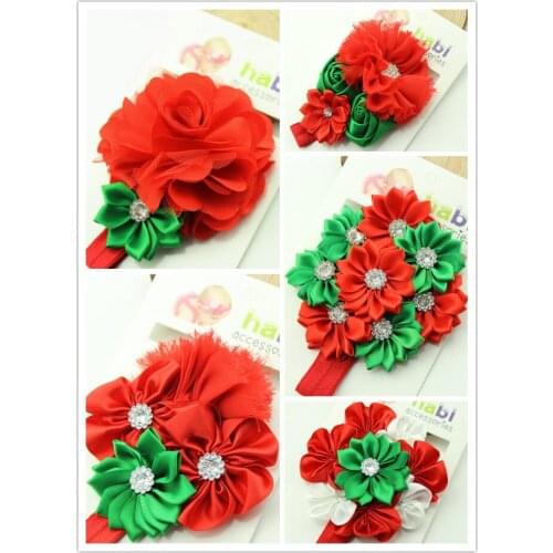 1 Piece MAYA STEPAN Baby Headband Ribbon Handmade Flower Floral Toddler Infant Kids Hair Girl Newborn Crystal Tiara Turban