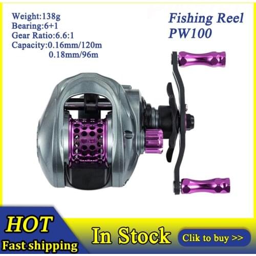Outdoor Fishband Power Wind PW100 Fishing Baitcast Reel Ultra-Light Carbon Micro-Throwing Baitcasting Reel Casting Reels
