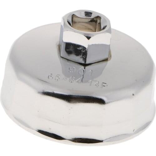 Heavy Duty Oil Filter Wrench for Camry, and More-Cup Style Oil Filter Cap Removal Socket Tool