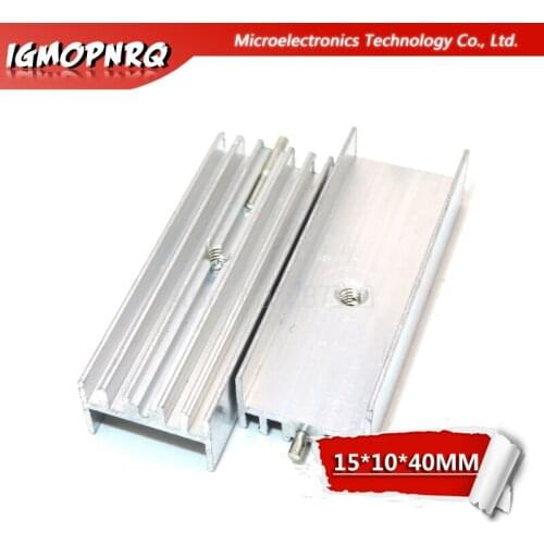 5pcs Transistor Aluminum Heatsink Radiator With 15*10*40mm Needle hjxrhgal For Transistors TO-220 TO220 white