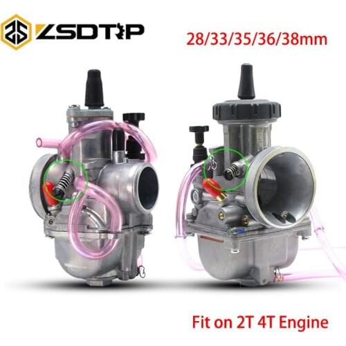 ZSDTRP From Keihin 28 33 35 36 38mm Carburador PWK Motorcycle Air Striker Carburetor 2T/4T Engine