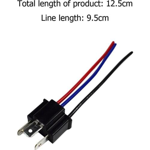 1 Pair 9003 H4 Bulb Socket Male Adapter Connector for Headlight Fog Lamp Automotive Wire Adapter Socket Lamp Connector