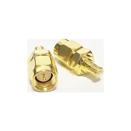 1pc NEW SMA Male Plug to MCX Male Plug RF Coax Adapter convertor Straight Goldplated wholesale